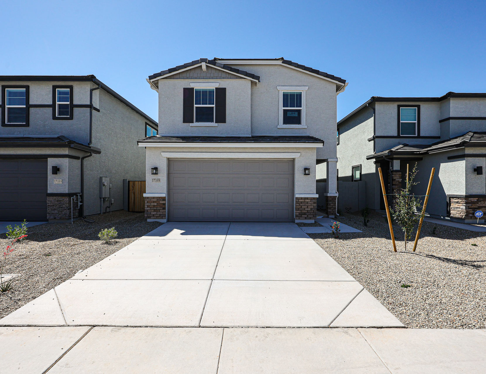 A garage with a garage.