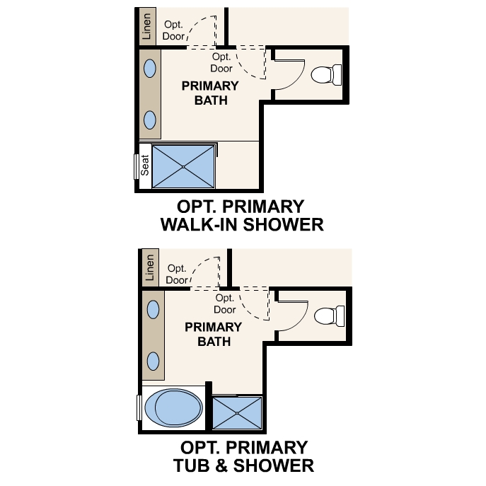 Floor Plan of New Home with 2 primary suites / 1 ensuite in Arizona near me Phoenix AZ Century Communities