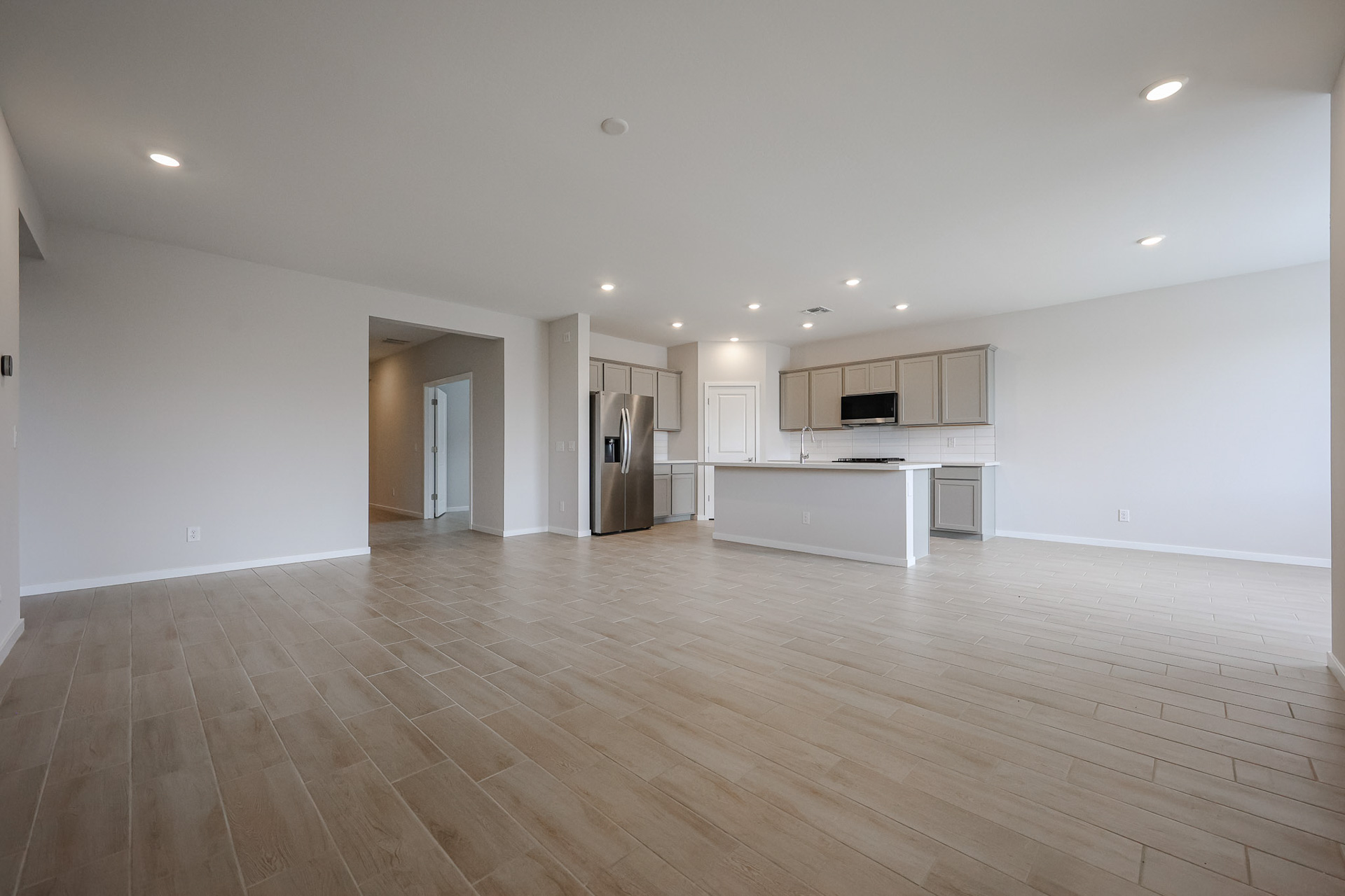 A large empty kitchen.