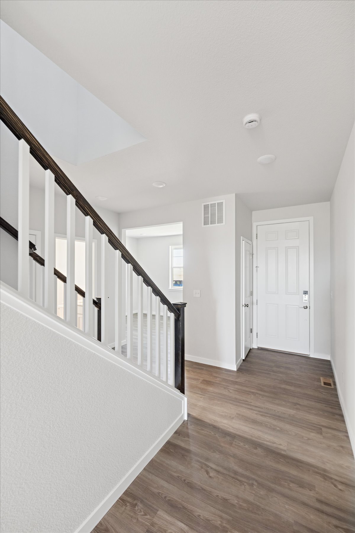 A staircase in a house.