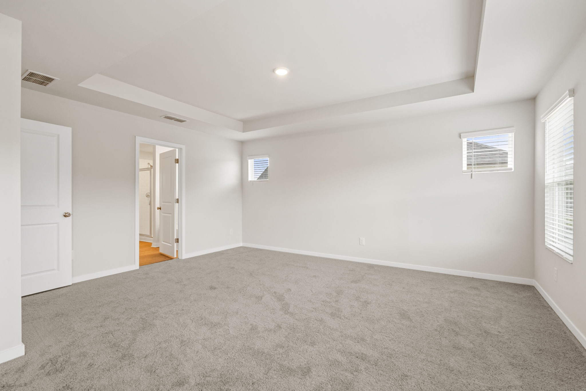 A room with white walls.