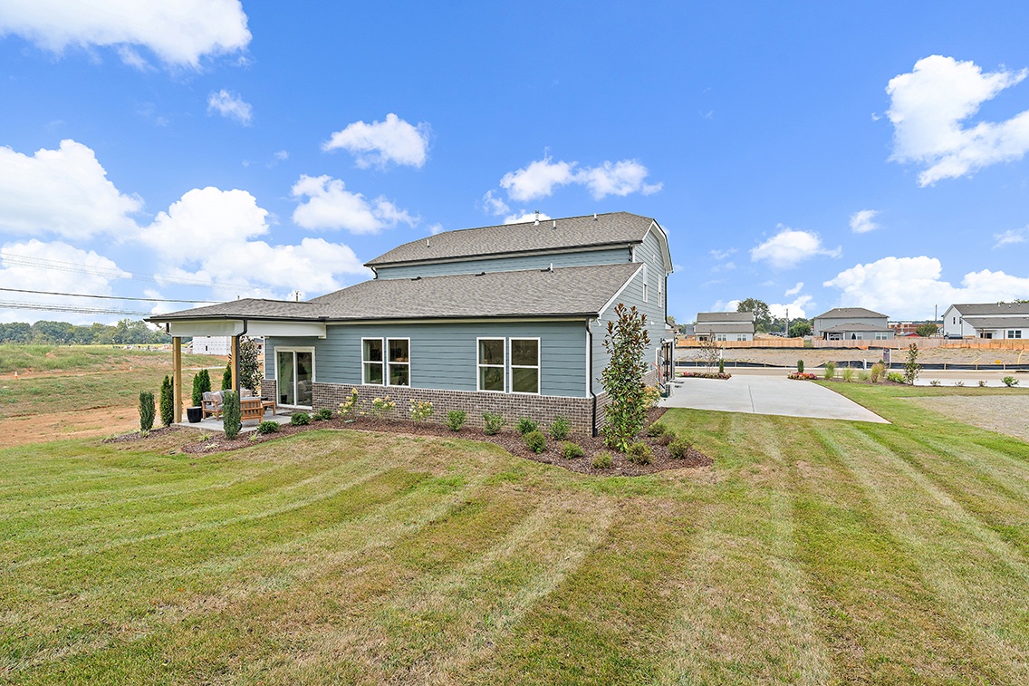 A house with a large yard.
