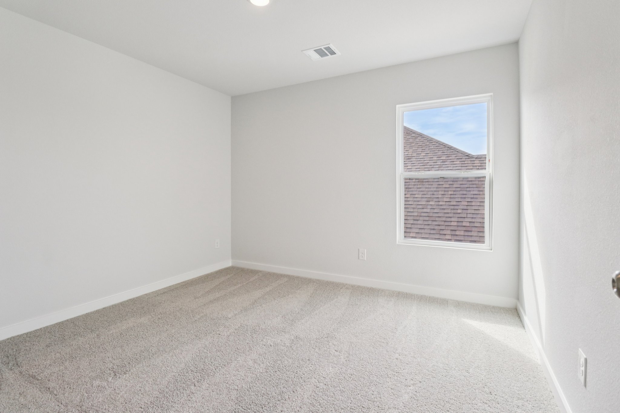 A room with a window.