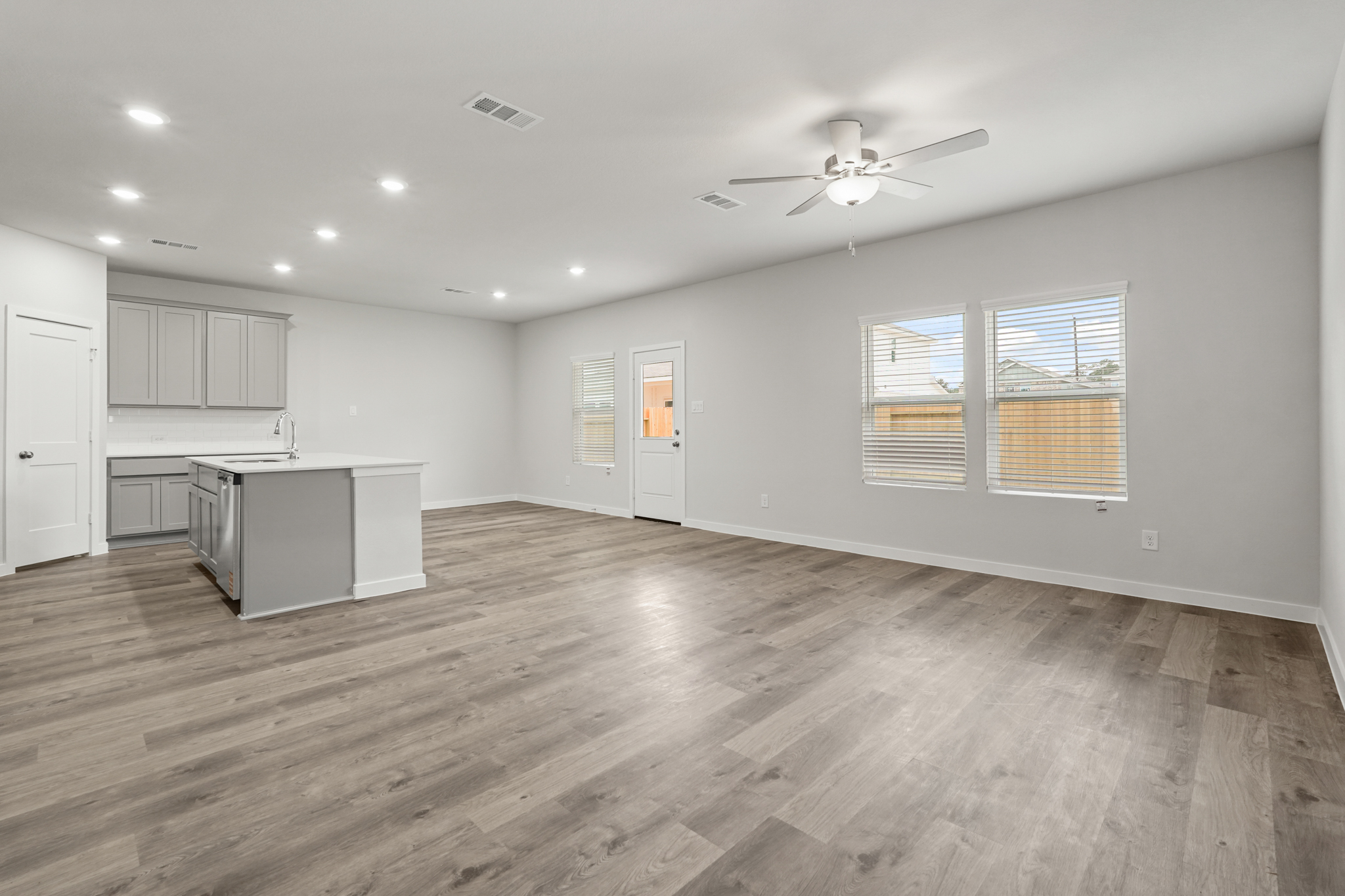 A large empty kitchen.