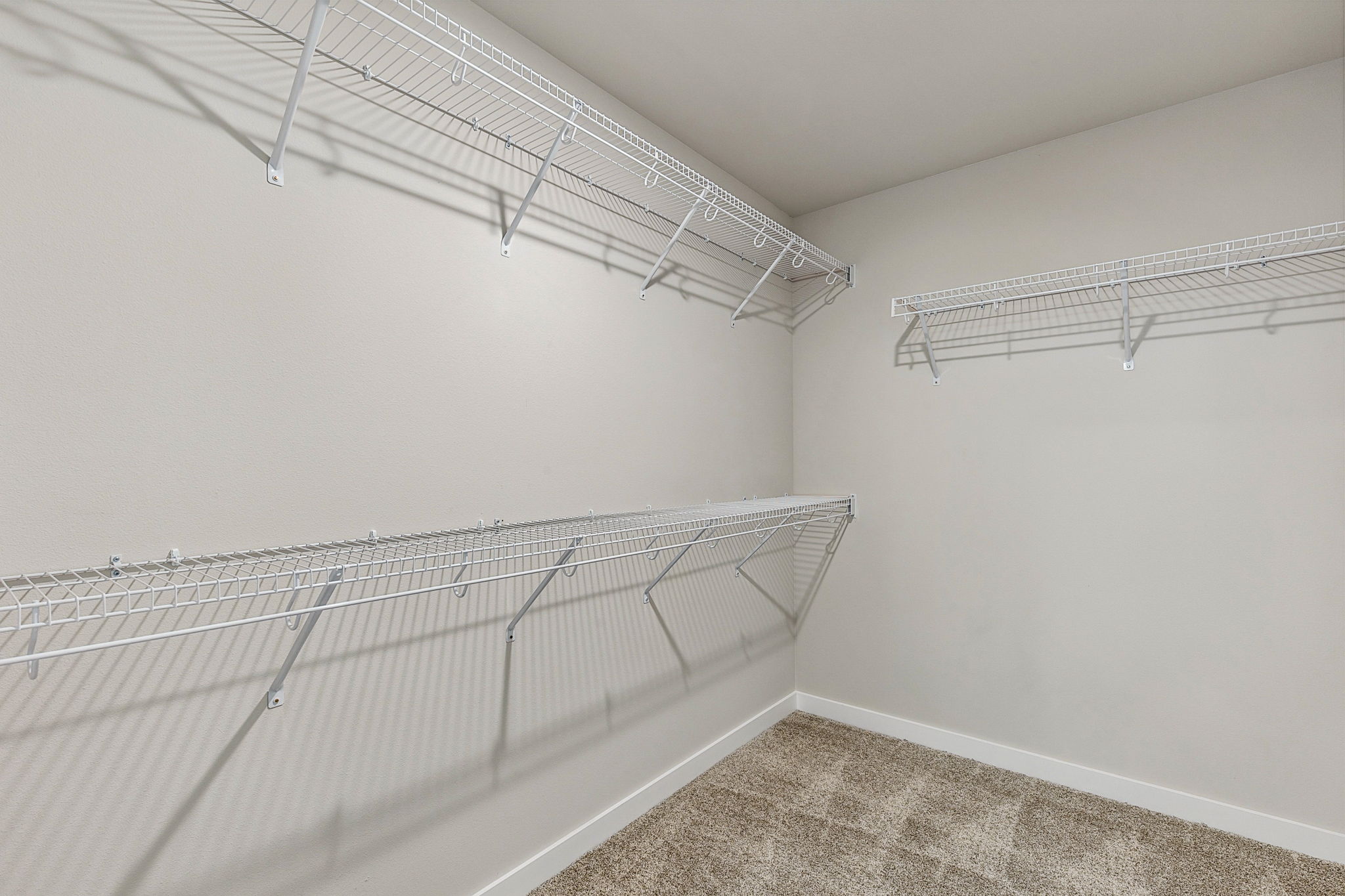 A white room with a white wall.