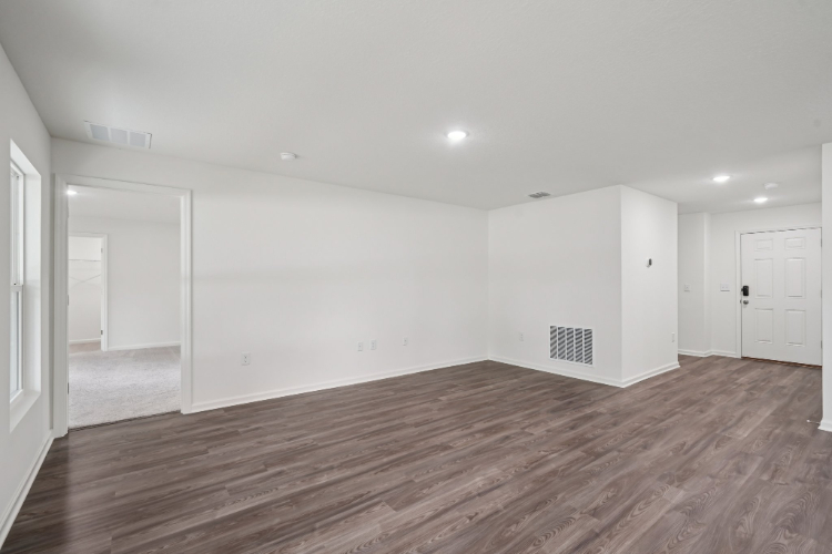 A room with white walls.