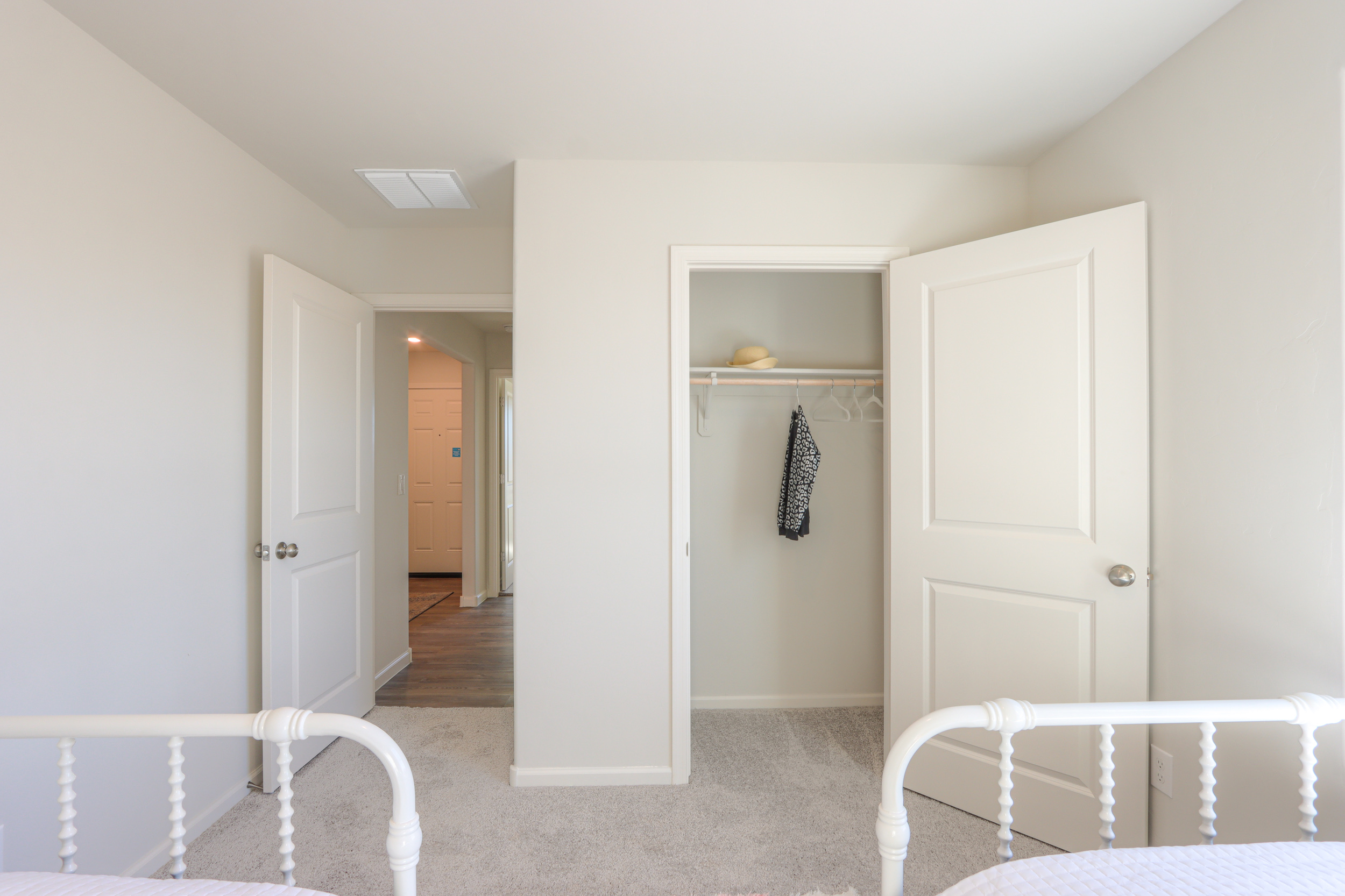 A room with white walls.