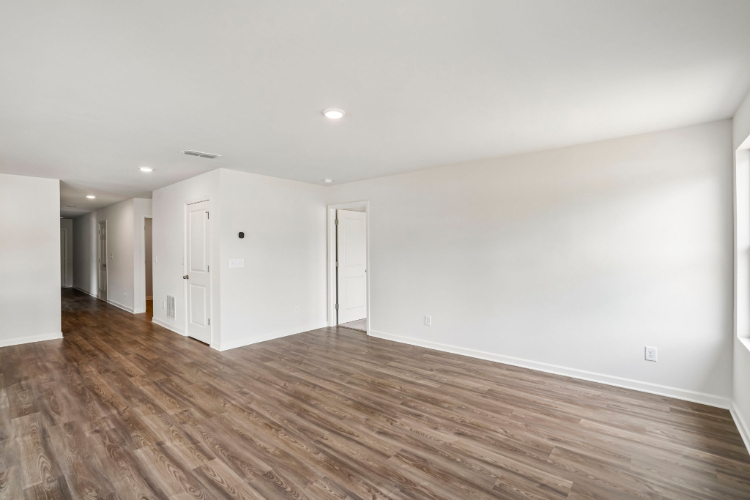 A room with white walls.