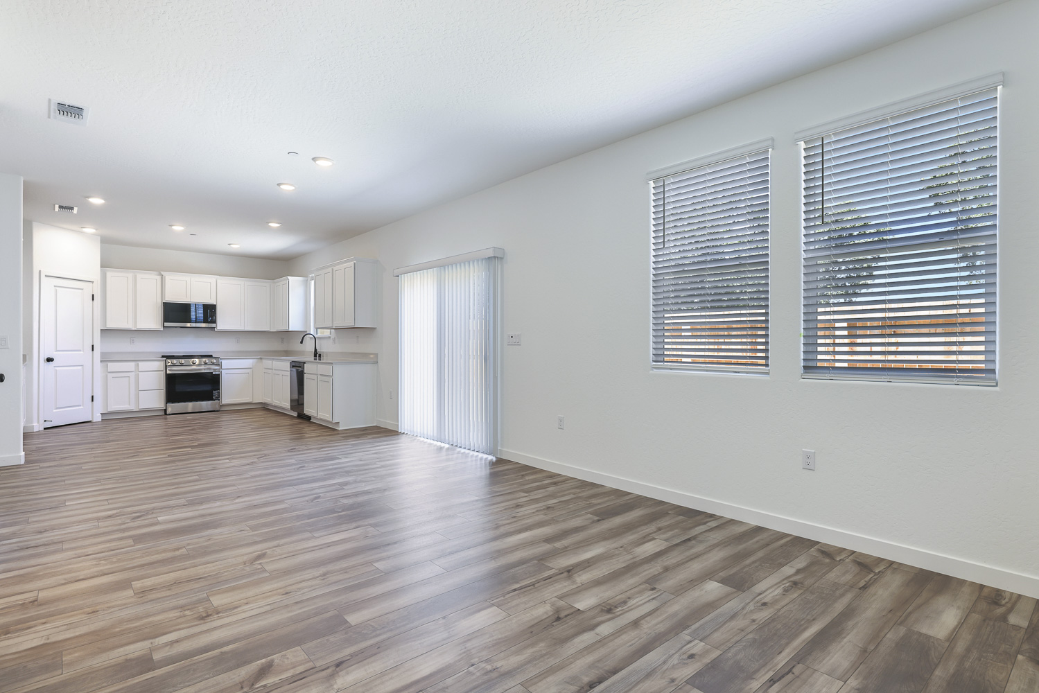 A large empty kitchen.